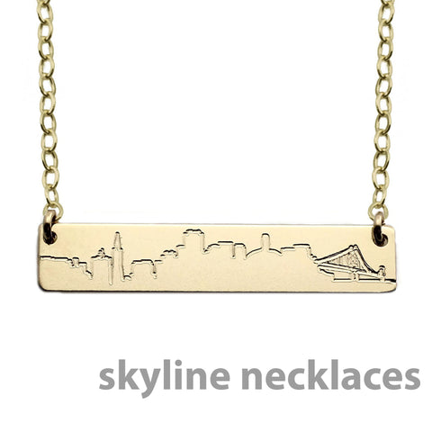 Skyline Nameplate Necklace