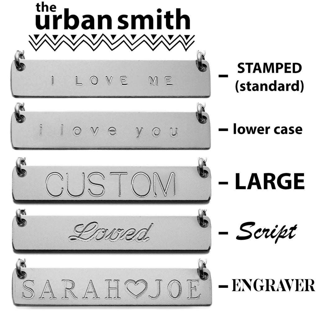 Sterling silver clearance name plates