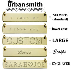 Skyline Nameplate Necklace