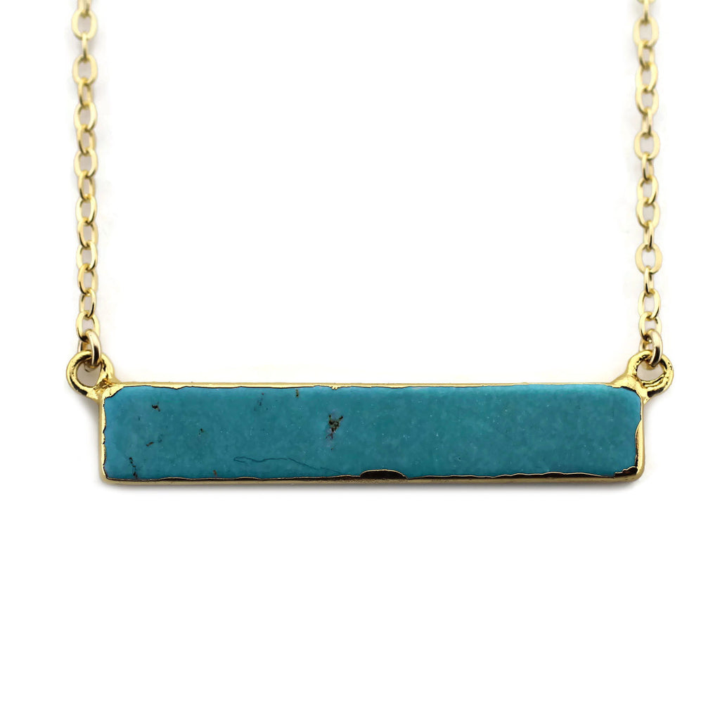 TURQUOISE BAR NECKLACE