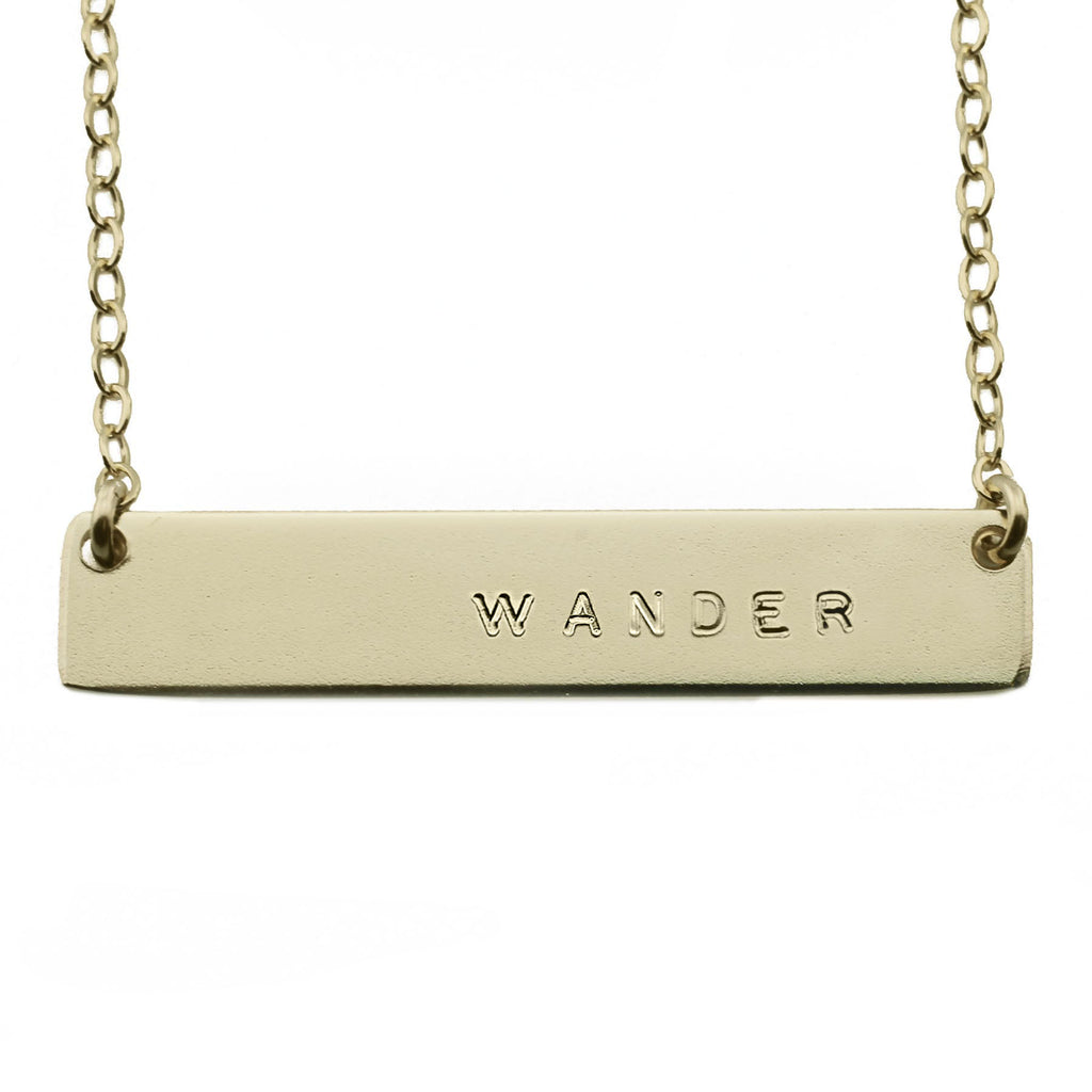 The Name Plate Necklace Wander