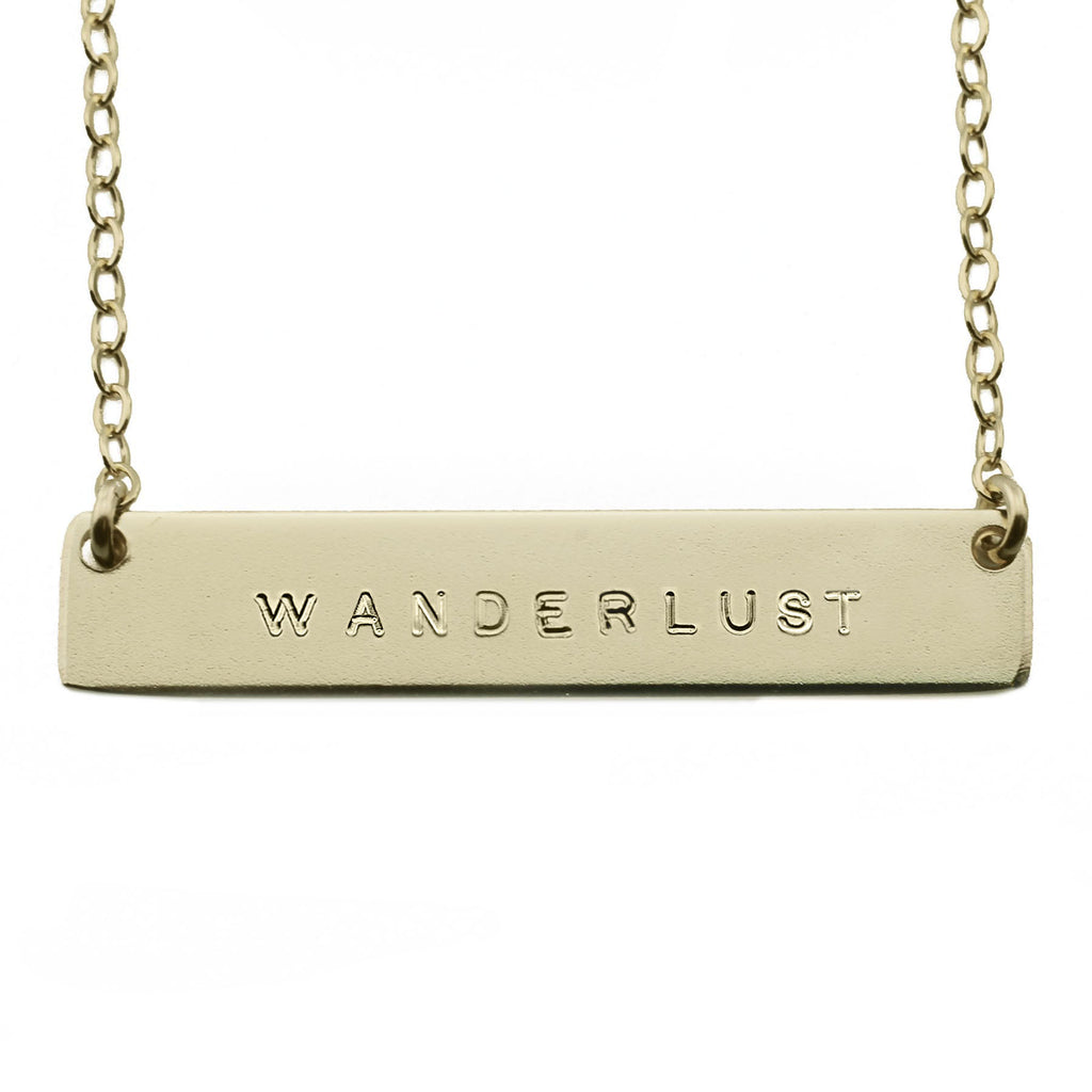The Name Plate Necklace Wanderlust