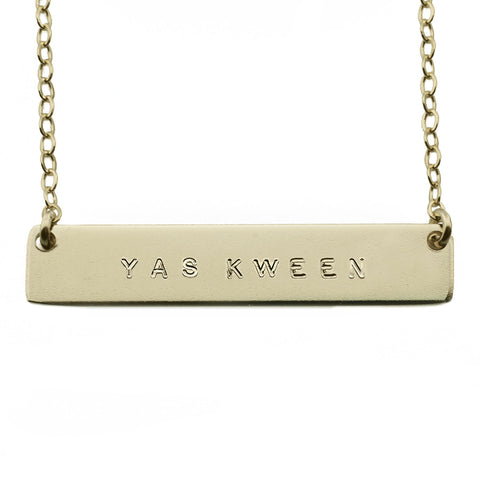 The Name Plate Necklace Yas Kween